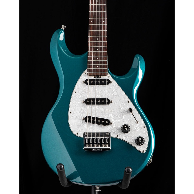 Used Ernie Ball Music Man Silhouette Special SSS Tremolo Teal