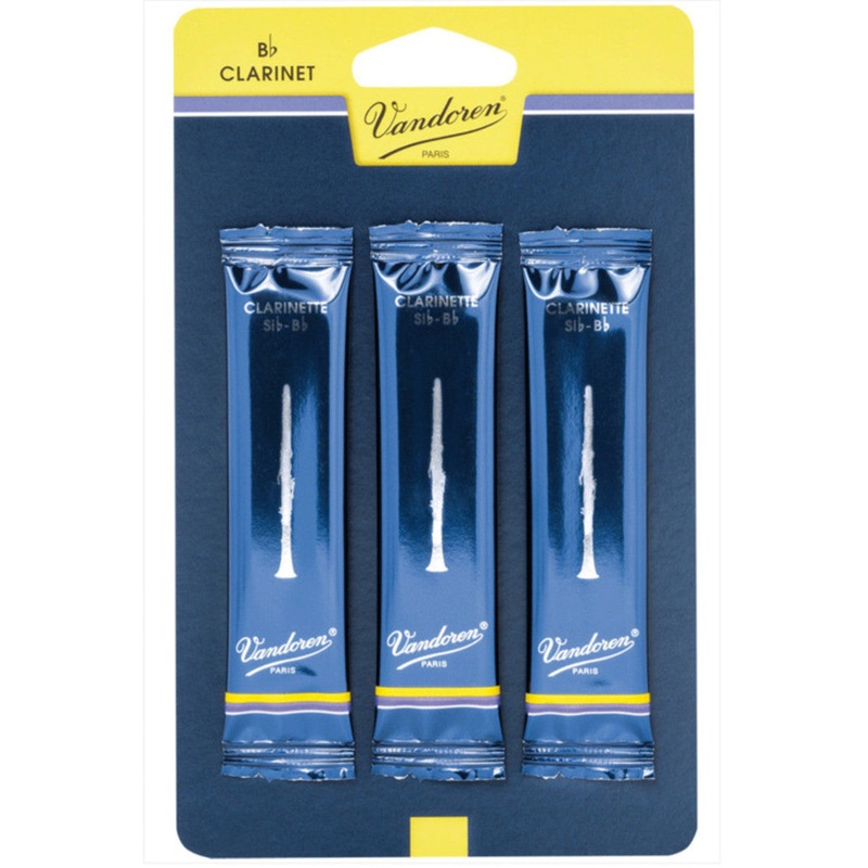 Vandoren 3 Pack 1.5 Strength Bb Clarinet Reeds