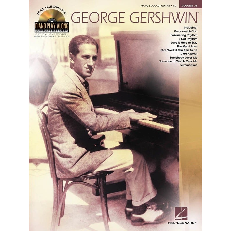 George Gershwin Piano Play Along Bk/Cd Vol 71