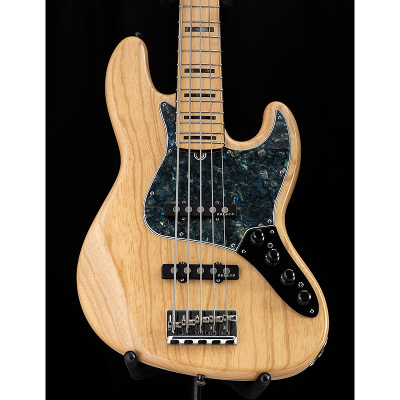 Used Fender American Deluxe Jazz Bass V Natural