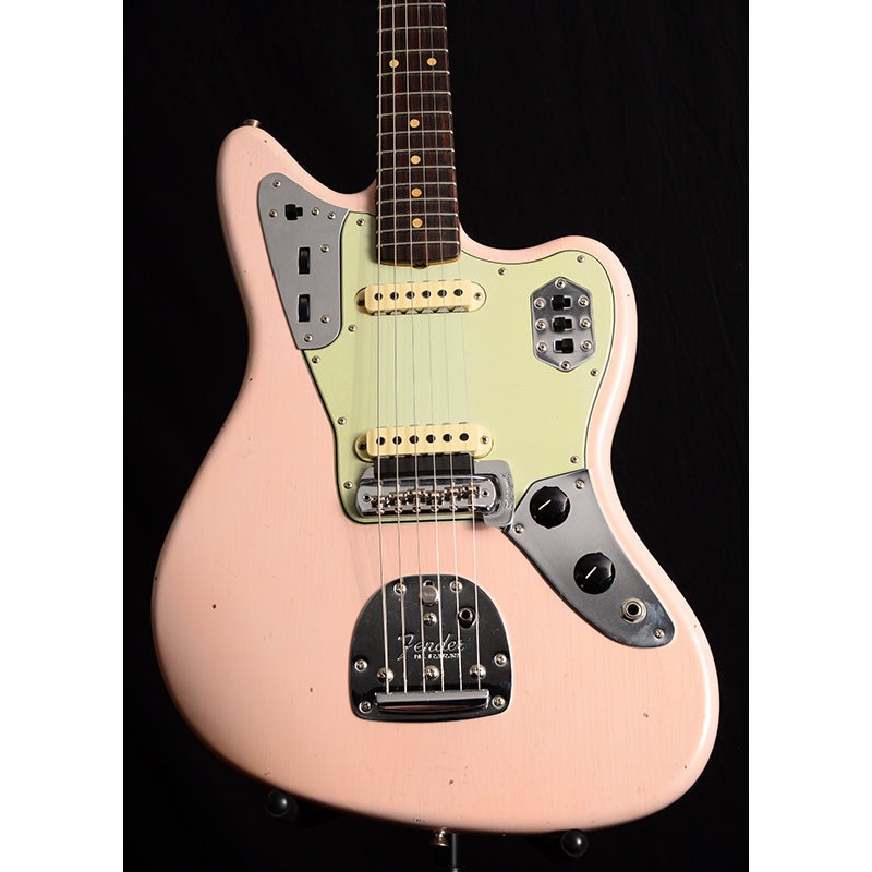 Used Fender Custom Shop 1962 Jaguar NAMM Limited Edition Journeyman Relic Faded Aged Shell Pink