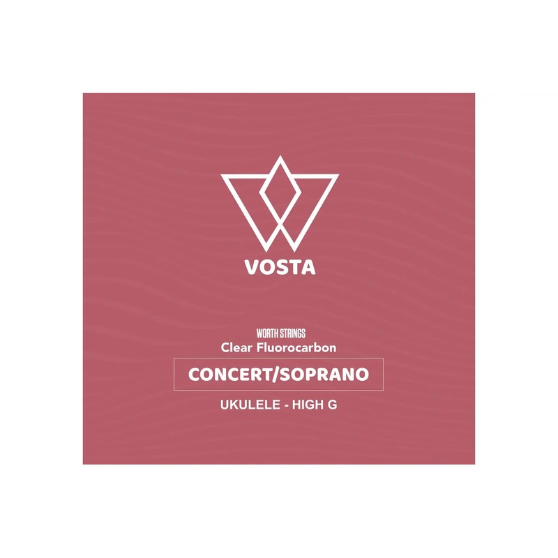 Worth Clear by Vosta Fluorocarbon Soprano/Concert Ukulele Strings - High G