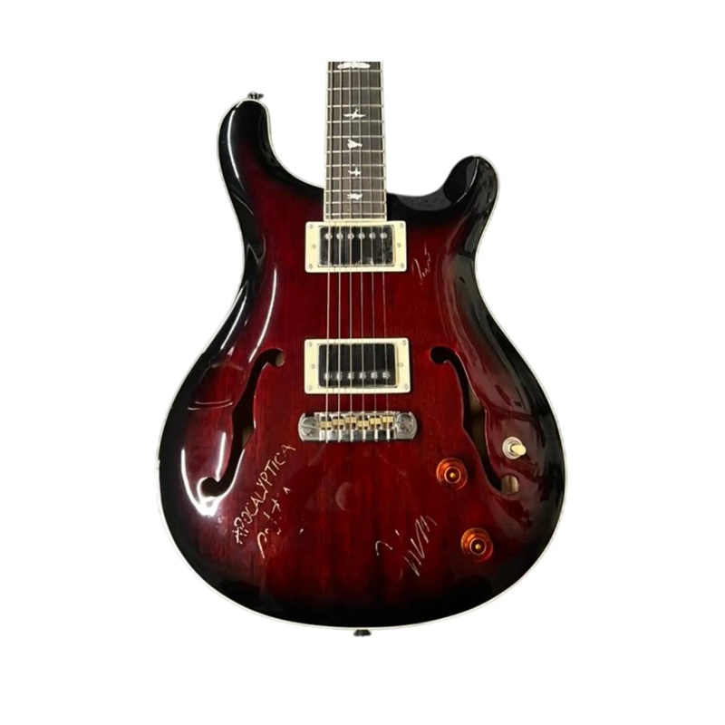 PRS SE Hollowbody Electric Guitar Autographed by Apocalyptica (Unique Collector Piece)
