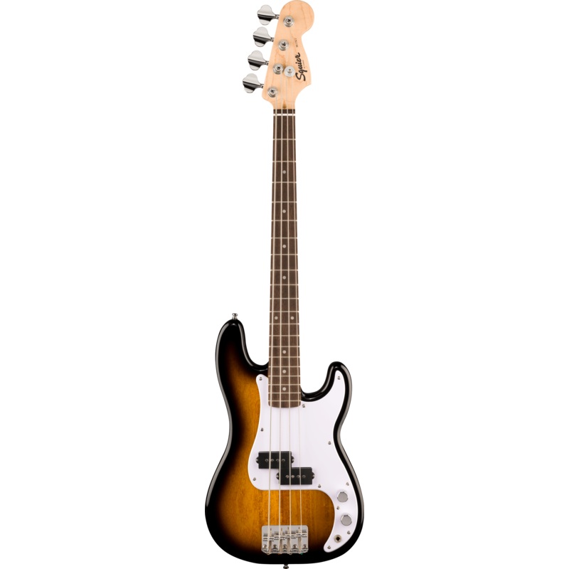 Squier Mini Precision Bass - Laurel Fingerboard - White Pickguard - 2-Color Sunburst