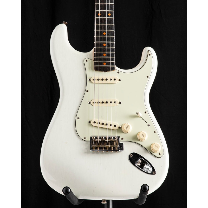 Used Fender Custom Shop 1960 Strat Journeyman Aged Olympic White