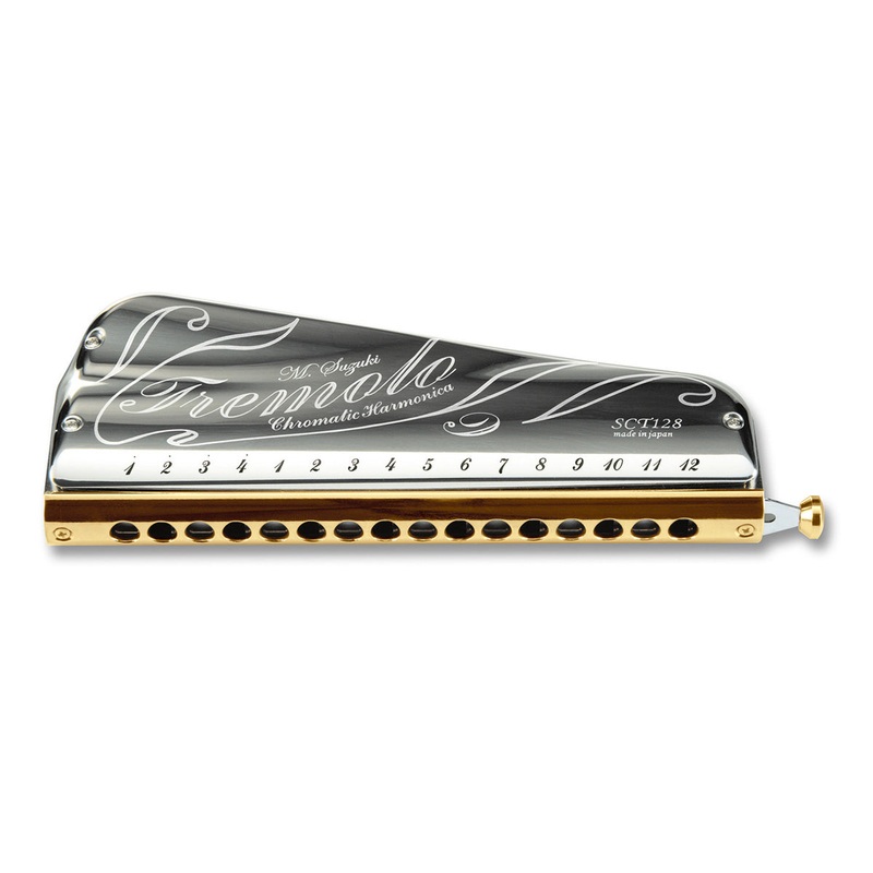 Suzuki STC-128 16-hole chromatic tremolo harmonica - C (SCT-128)