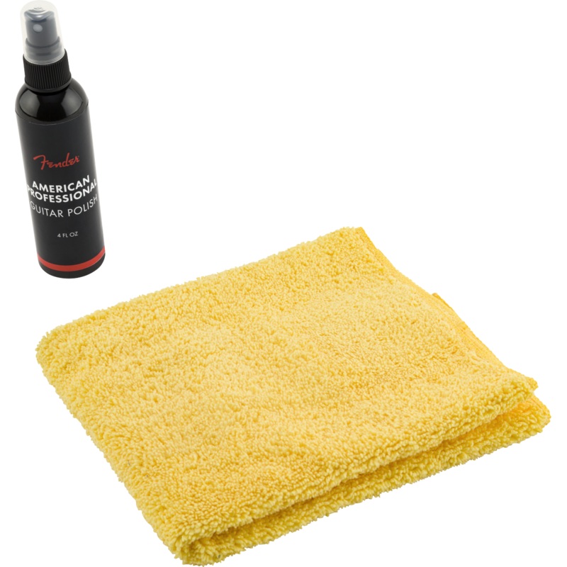 Fender 4oz Guitar Polish + Shop Cloth Pack
