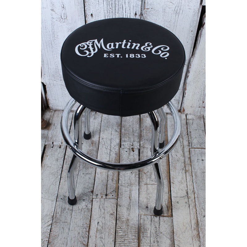 Martin Guitar Bar Stool Chrome Base Swivel Barstool