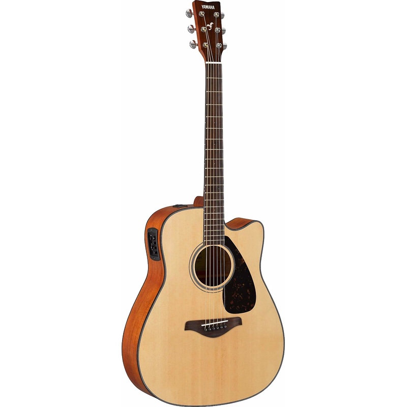Yamaha FGX800C Solid Top Acoustic-Electric Dreadnought Natural