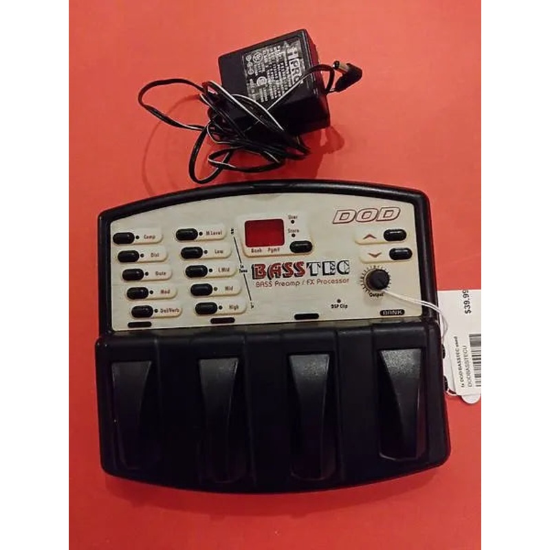 Used DOD Basstec bass preamp/FX processor 1998 - black