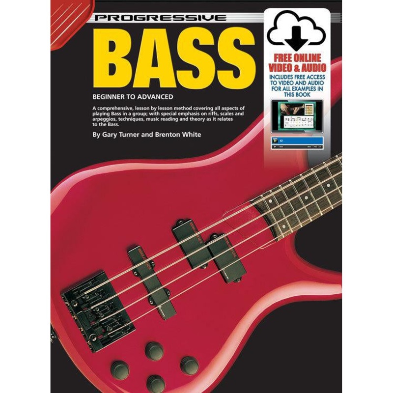Progressive Bass Guitar Book/Online Video & Audio