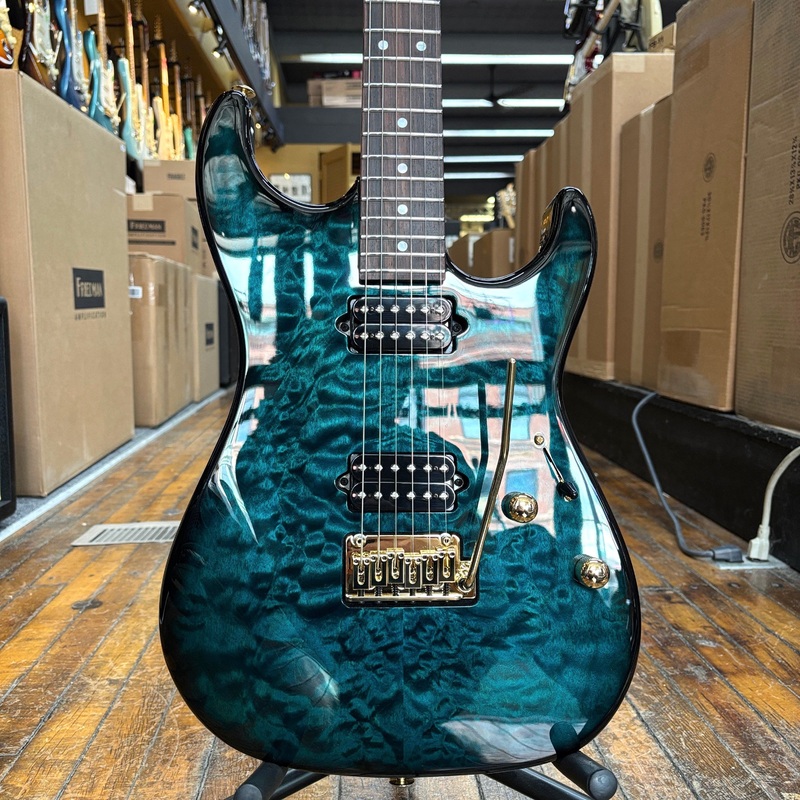 Suhr Standard Limited Edition Electric Guitar Trans Teal Thin Burst w/Hard Case