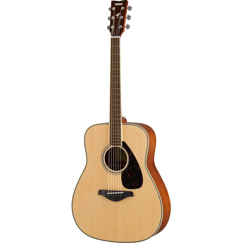 Yamaha FG820 Solid Top Dreadnought Acoustic Natural