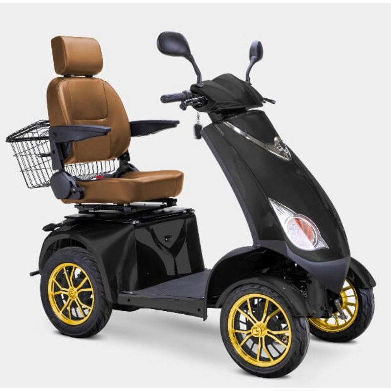 Bespoke PLATINUM 600W 48V 4 Wheel Electric Mobility Scooter, Fully Assembled Blue