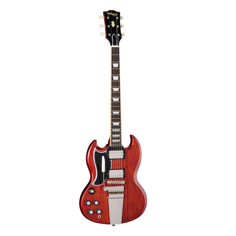 Epiphone 1964 SG Standard Reissue w/Maestro Vibrola - Left Handed - Cherry Red