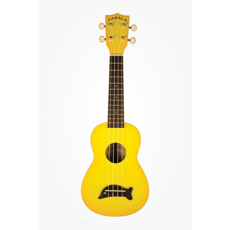 Kala Makala Dolphin Series Soprano Ukulele - Yellow