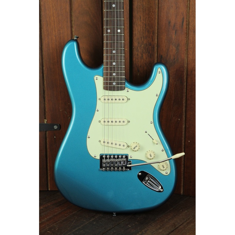 SX Vintage Style Electric Guitar Lake Placid Blue with Bag