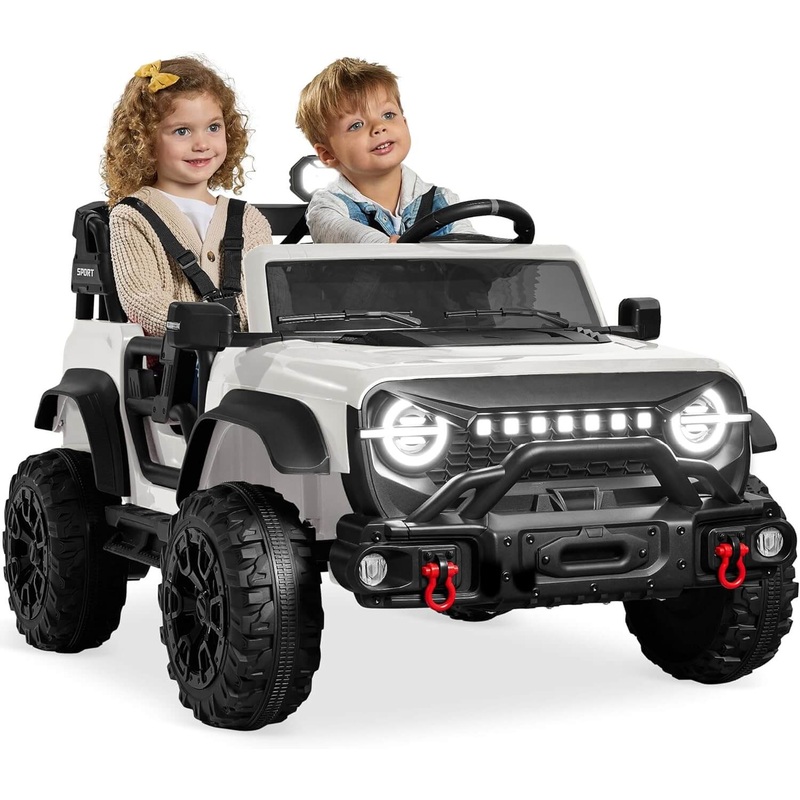 Best Choice Products 24V 2-Seater Kids' Electric Ride-On Car Truck White