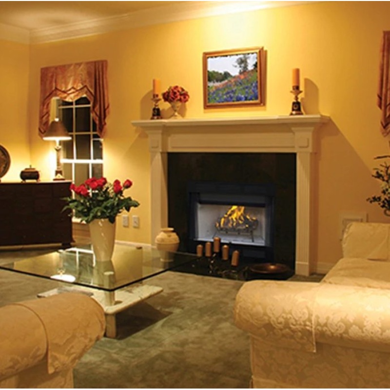 Superior 36" WRT/WCT 2036 Wood Burning Fireplace, White Stacked Refractory Panels