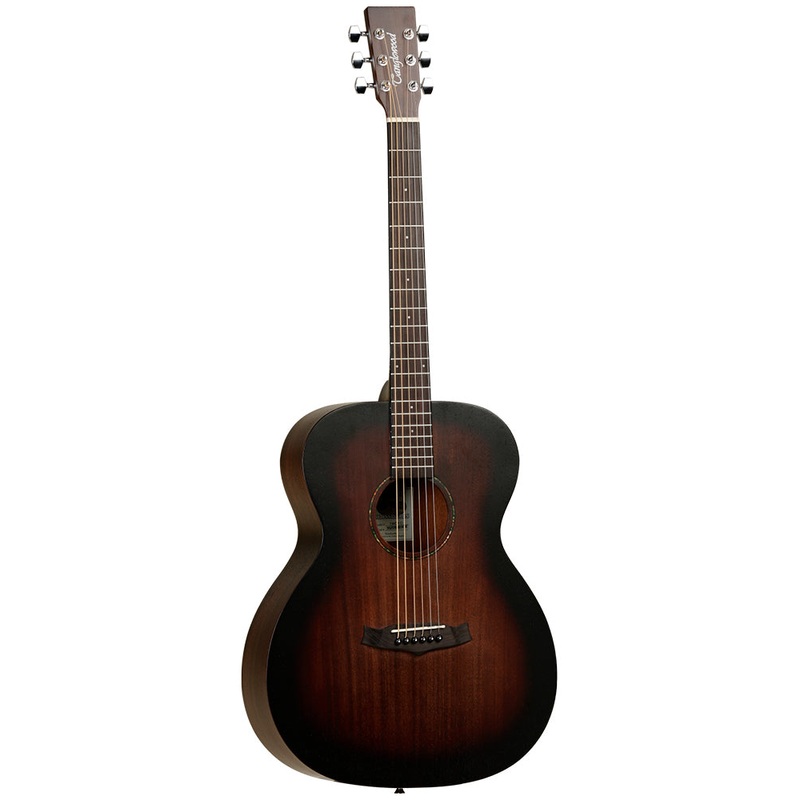 Tanglewood TWCRO Crossroads Orchestra Acoustic Guitar - Mahogany Top, Back, and Sides, Whiskey Burst Satin Finish