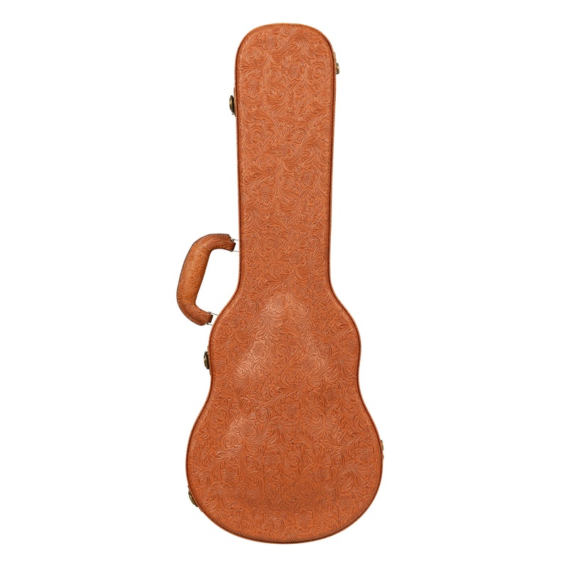 Western Embossed Archtop Ukulele Hard Case