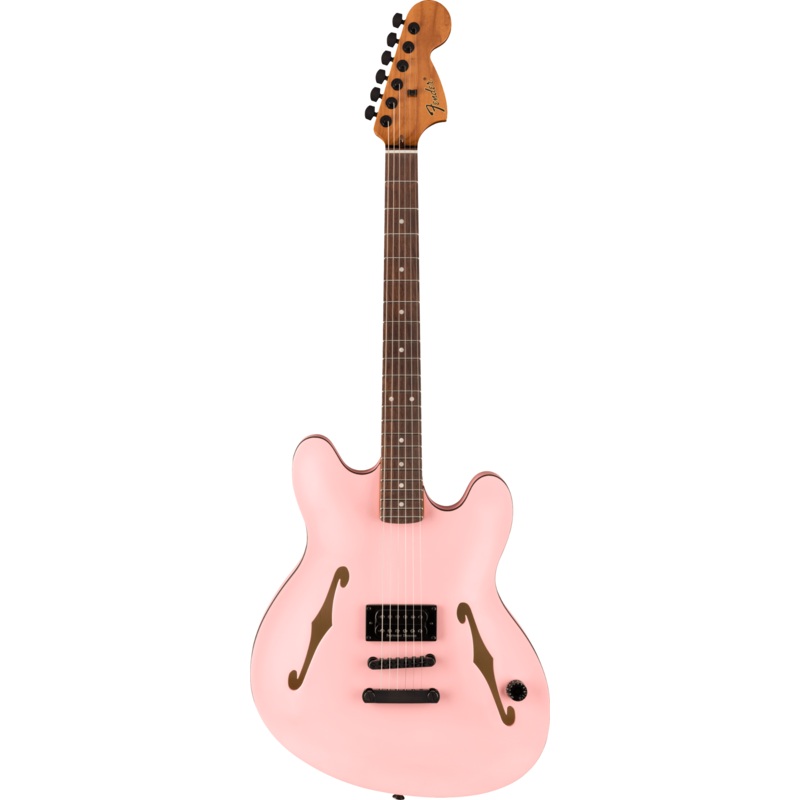 Fender Tom DeLonge Starcaster - Rosewood Fingerboard - Satin Shell Pink