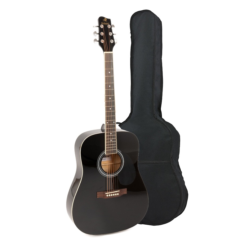 Octopus 4/4 dreadnought acoustic guitar - Black (SA20-BLK)