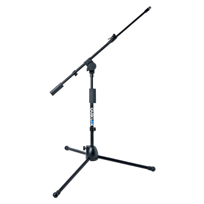 Quik Lok A306BKAM Mic Boom Stand (Microlite, US Thread, Short Tripod w/ Telescopic Boom) Black (SKU: A306BKAM-U)