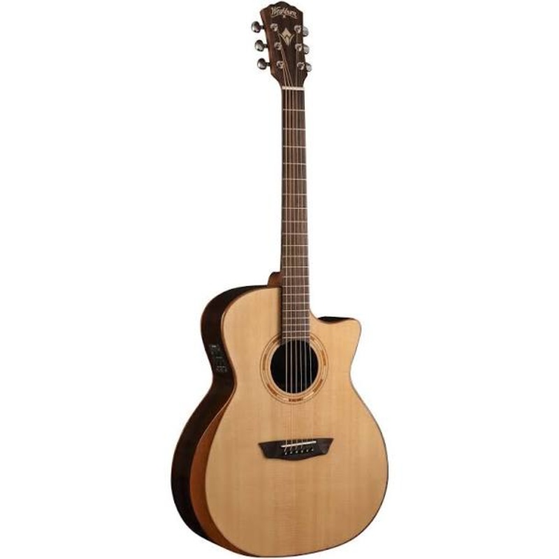 Washburn WCG20SCE Comfort Series Electric Acoustic Guitar Natural