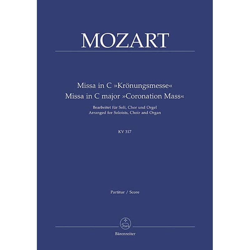 Coronation Mass In C K317 Vocal Sc