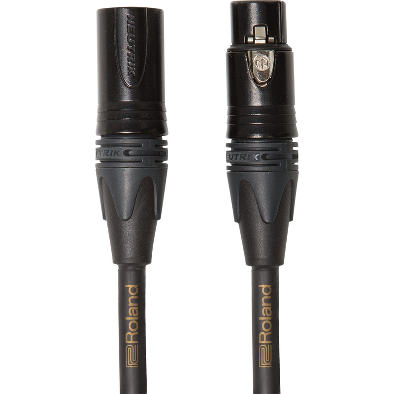Roland RMC-G3 Microphone Cable 3ft GOLD SERIES