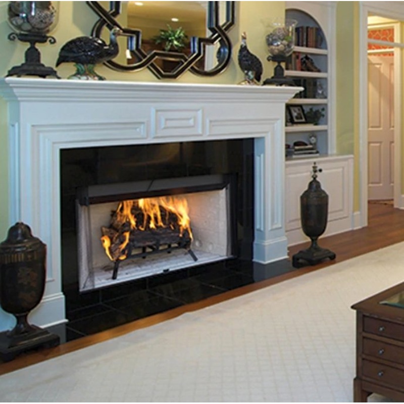 Superior 42" WRT/WCT 3042 Wood Burning Fireplace, White Stacked Refractory Panels