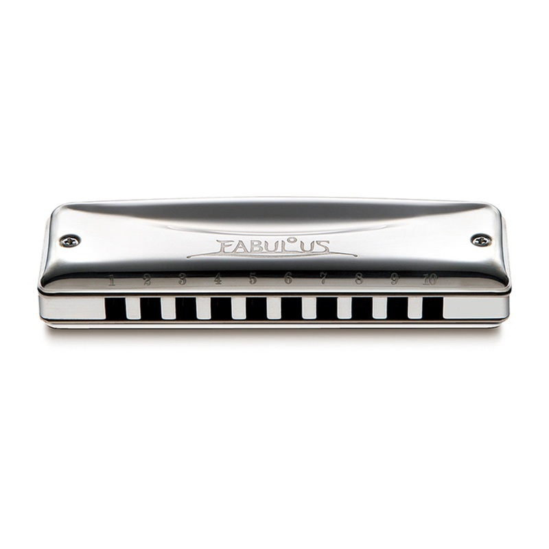 Suzuki Fabulous 10-hole diatonic harmonica in Equal tuning - Bb (F-20EBB)