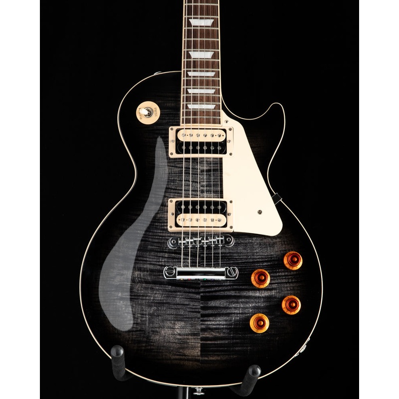 Used Gibson Les Paul Traditional Pro V Flame Top Transparent Ebony Burst