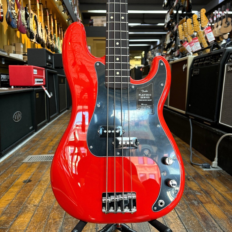 Fender Player II Precision Bass Coral Red w/Rosewood Fingerboard