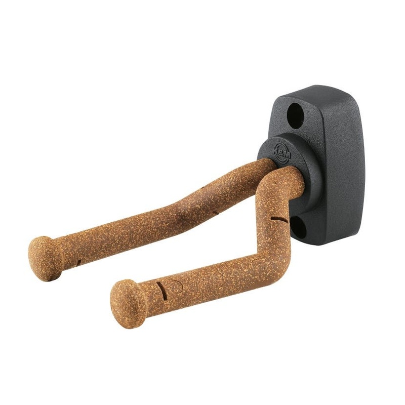 K&M Guitar Wall Hanger Rubber - Non-Marking - Cork (KM 16280 CORK)