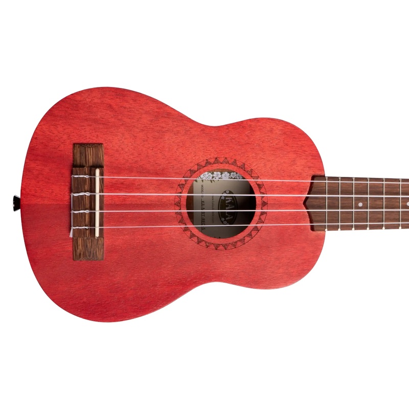 Kala MRT-RED-S Red Watercolor Meranti Soprano Ukulele