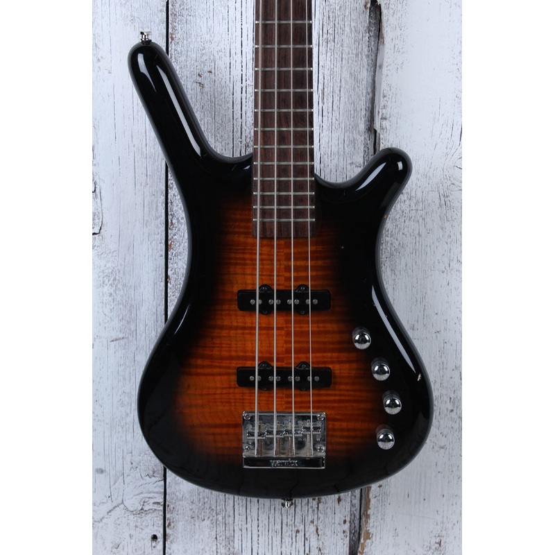 Warwick RockBass 4 String Bass Guitar Almond Sunburst Transparent