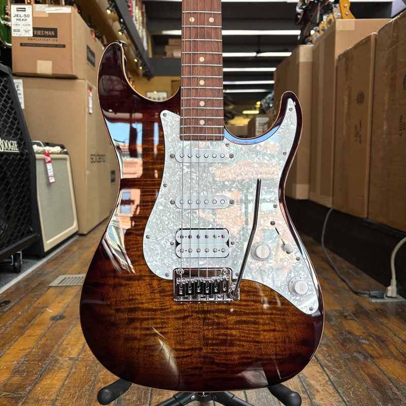 Suhr Standard Plus Electric Guitar Bengal Burst w/Pau Ferro Fingerboard, Padded Gig Bag