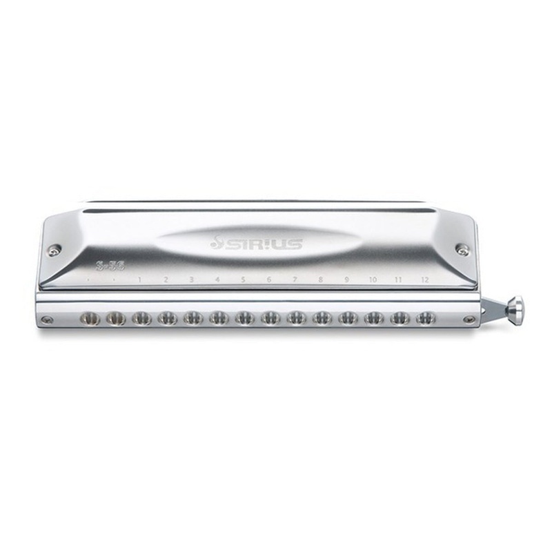 Suzuki Sirius chromatic straight harmonica in C - 14-hole (S-56S)