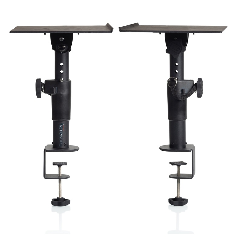 Gator Clamp-on Studio Monitor Stands - Pair (GFWSPKSTMNDSKCMP)