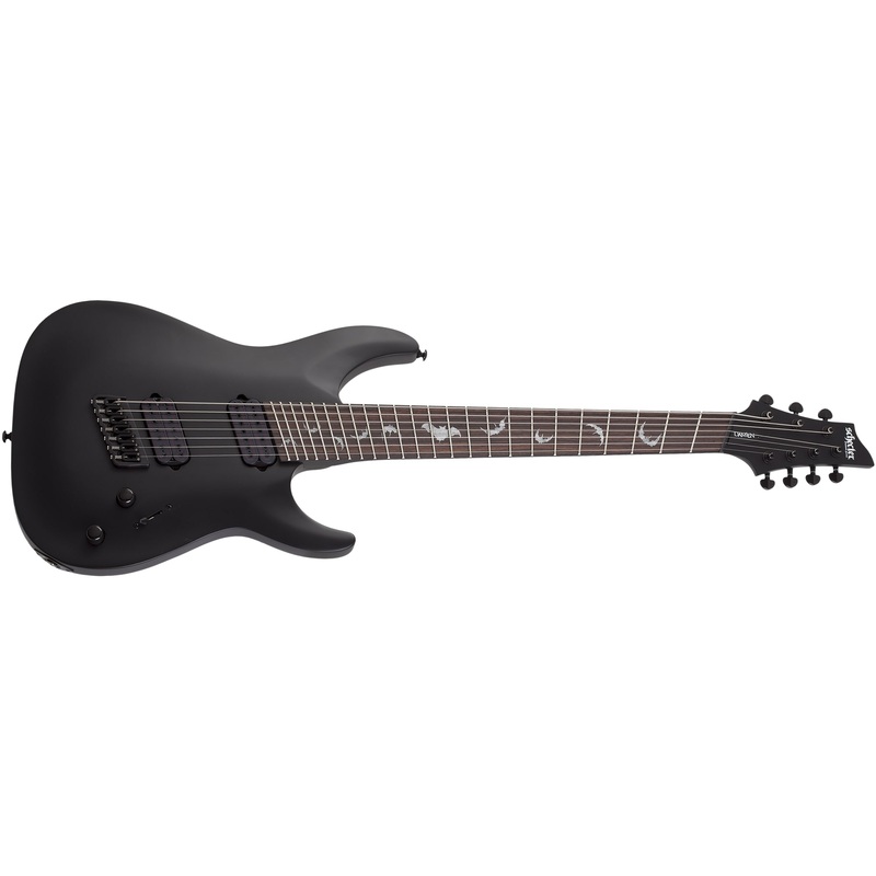 SCHECTER DAMIEN-7 MS 7 STRING MULTISCALE IN SATIN BLACK 2476-SHC