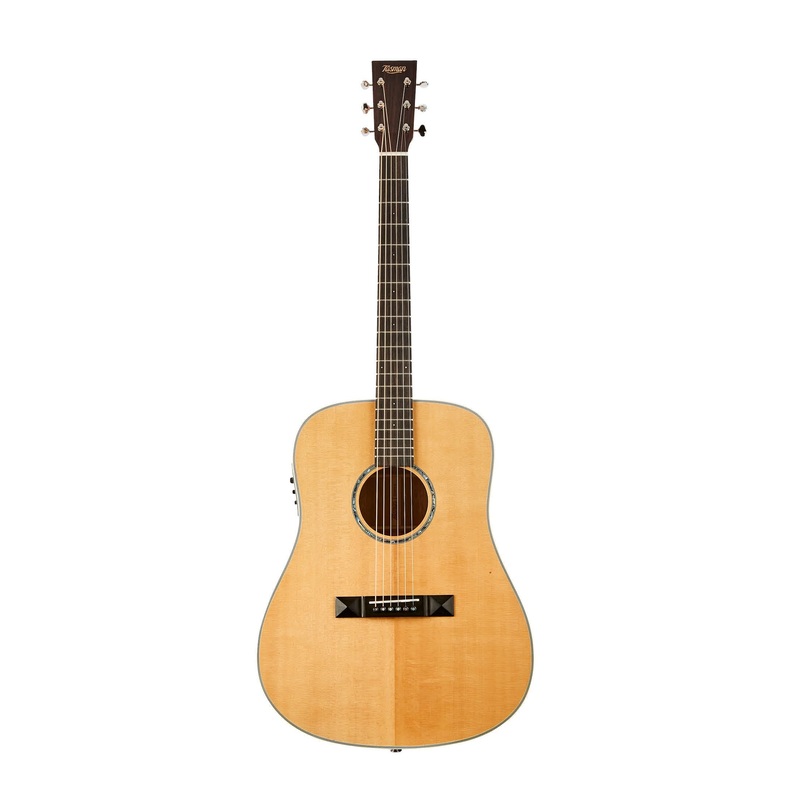 Tasman Admiral TA300-E Dreadnought Acoustic Electric Guitar w/Case