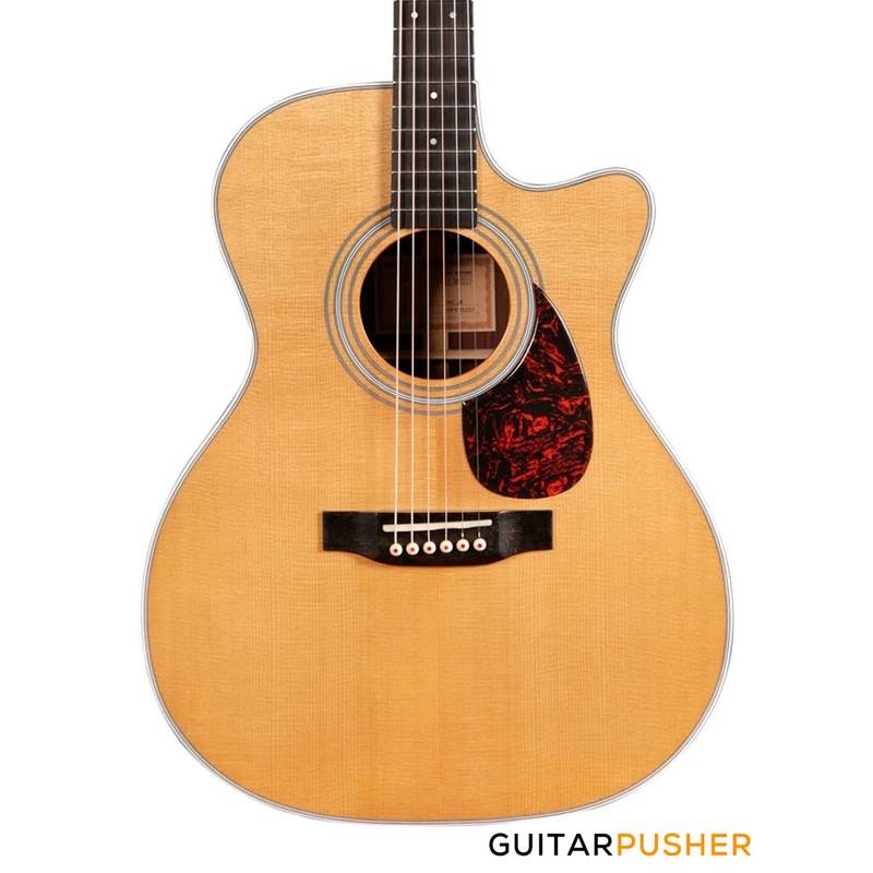 Tyma TFC-28E Solid Engelmann Spruce Top Indian Rosewood OM Acoustic-Electric Guitar with Fishman Matrix Infinity Blend Pickup System & Case