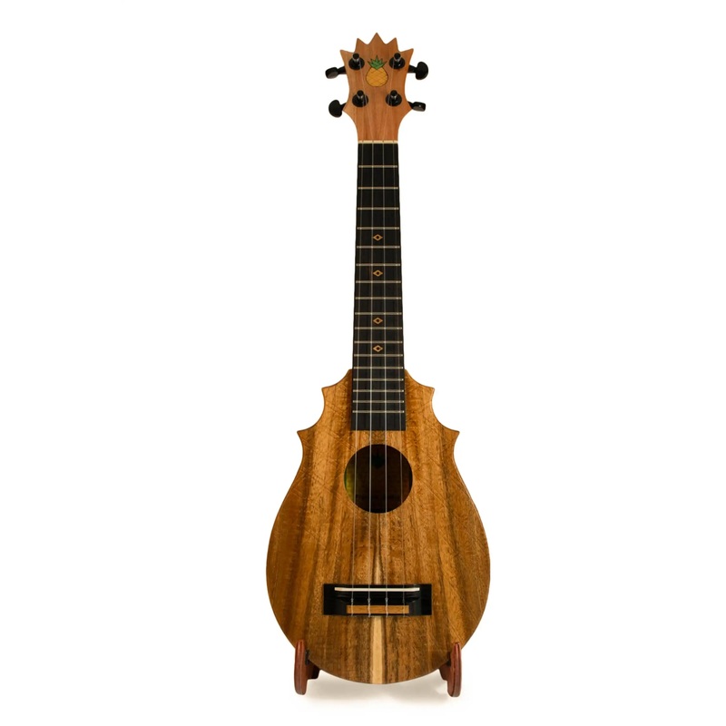 UkeSA Pineapple Sunday Opio Concert Ukulele Solid Acacia "Ferdinand" by Pops KoAloha (DISCOUNTED $387)