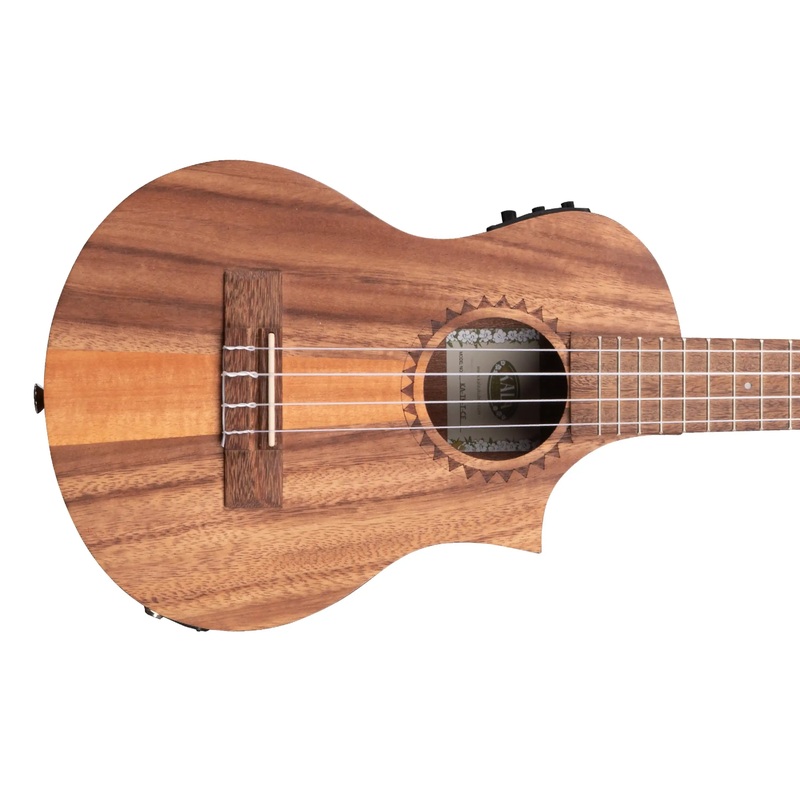 Kala TK-T-CE Teak Tri-Top Tenor Ukulele w/ Cutaway & EQ