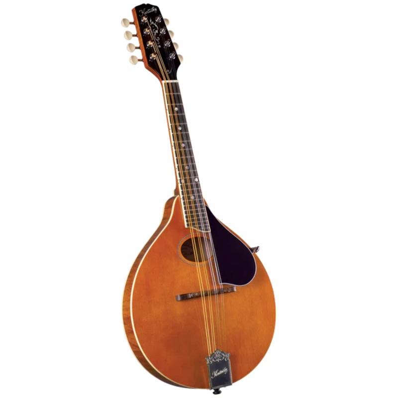 Kentucky KM-272 Deluxe Oval Hole Mandolin - Transparent Amber