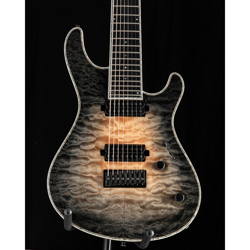 Used Mayones Regius 8 Baritone Trans Negative Fade Blackburst