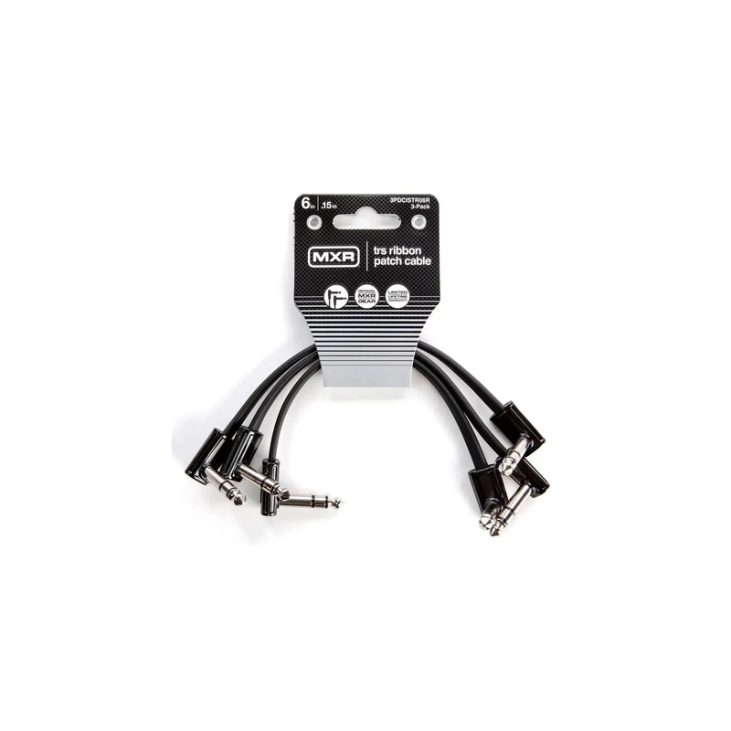 MXR 6 INCH TRS RIBBON PATCH CABLE - 3 PACK 3PDCISTR06R