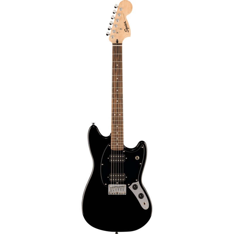 Squier Sonic Mustang HH - Laurel Fingerboard - Black Pickguard - Black